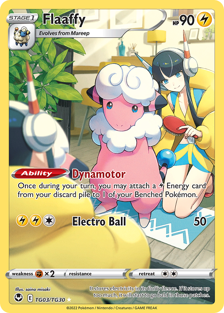 Flaaffy Pokémon Card TG03/030 from Silver Tempest Trainer Gallery