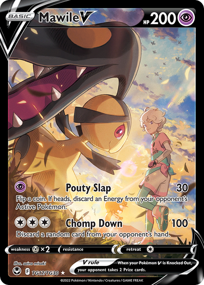 Mawile V Pokémon Card TG17/030 from Silver Tempest Trainer Gallery