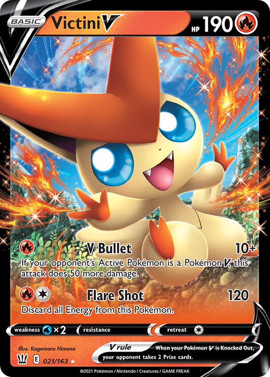 Victini V Pokémon Card 021/163 from Battle Styles