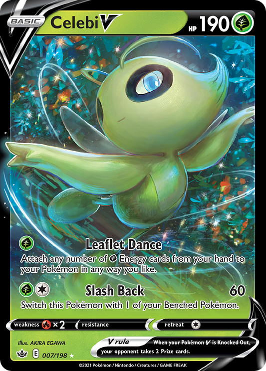 Celebi V Pokémon Card 007/198 from Chilling Reign