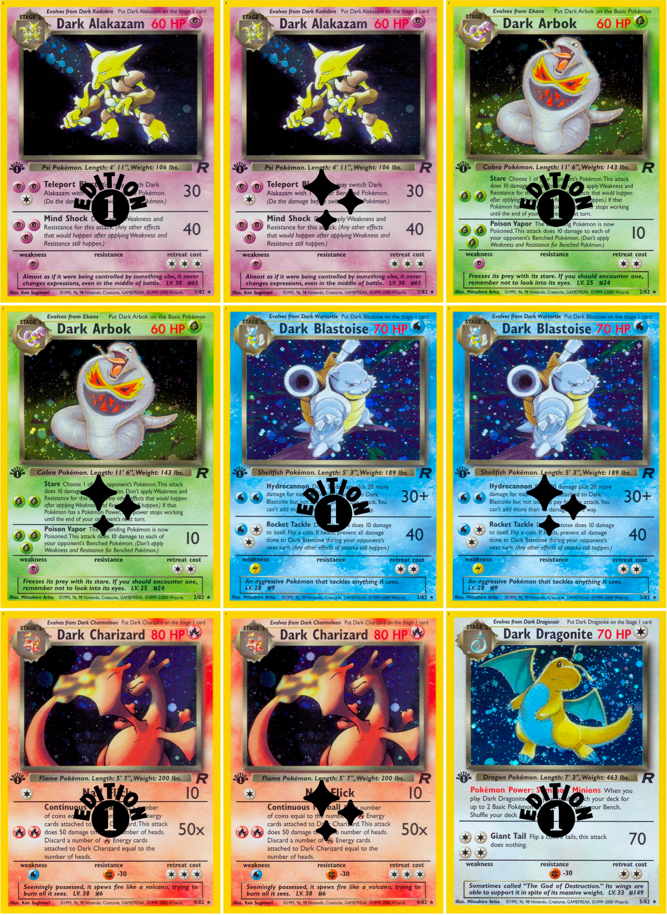 Base: Team Rocket Printable Master and Complete Set Binder Placeholders + Checklist (Digital Download)