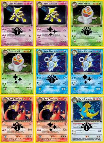 Base: Team Rocket Printable Master and Complete Set Binder Placeholders + Checklist (Digital Download)