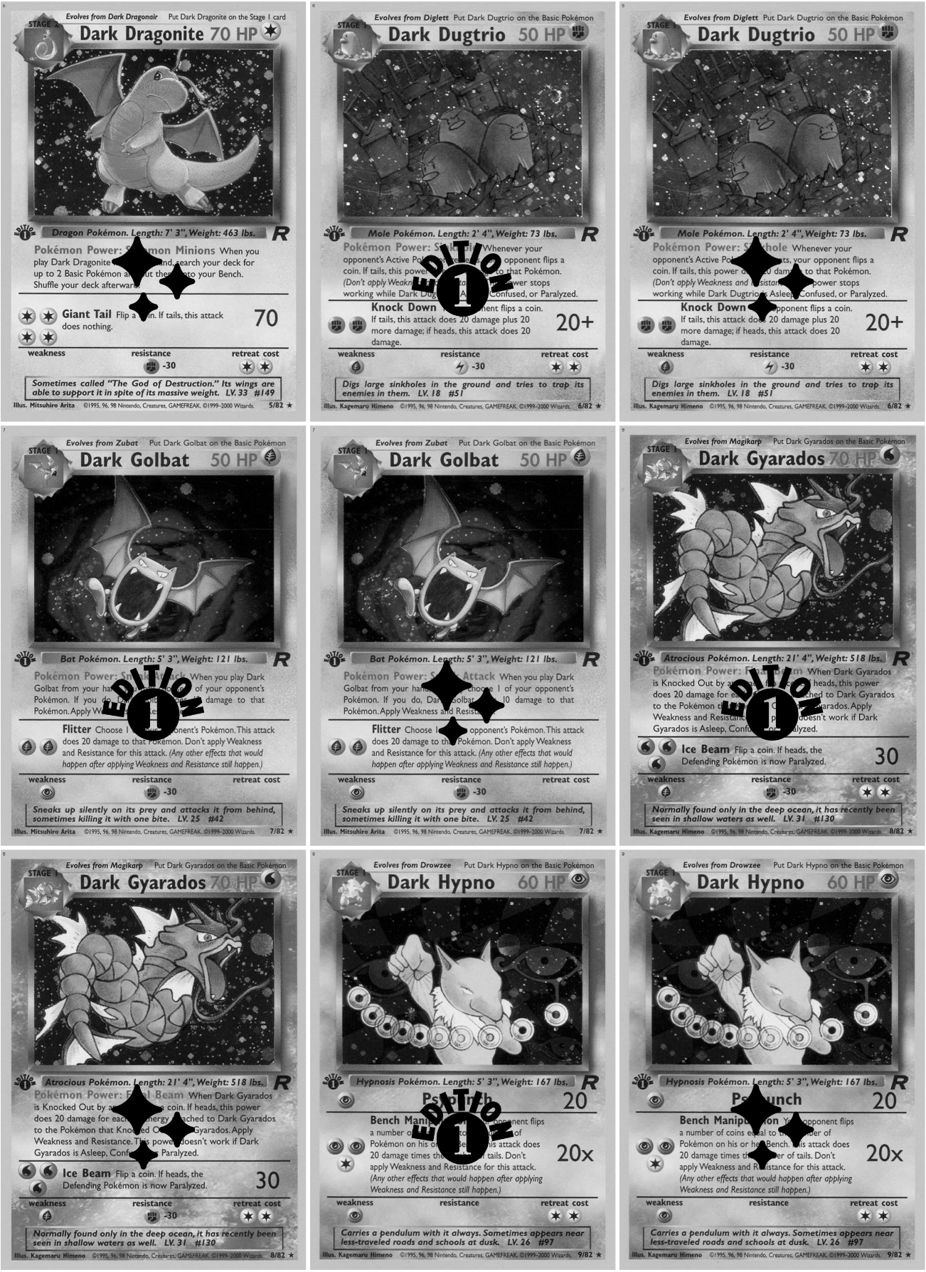 Base: Team Rocket Printable Master and Complete Set Binder Placeholders + Checklist (Digital Download)