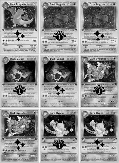 Base: Team Rocket Printable Master and Complete Set Binder Placeholders + Checklist (Digital Download)