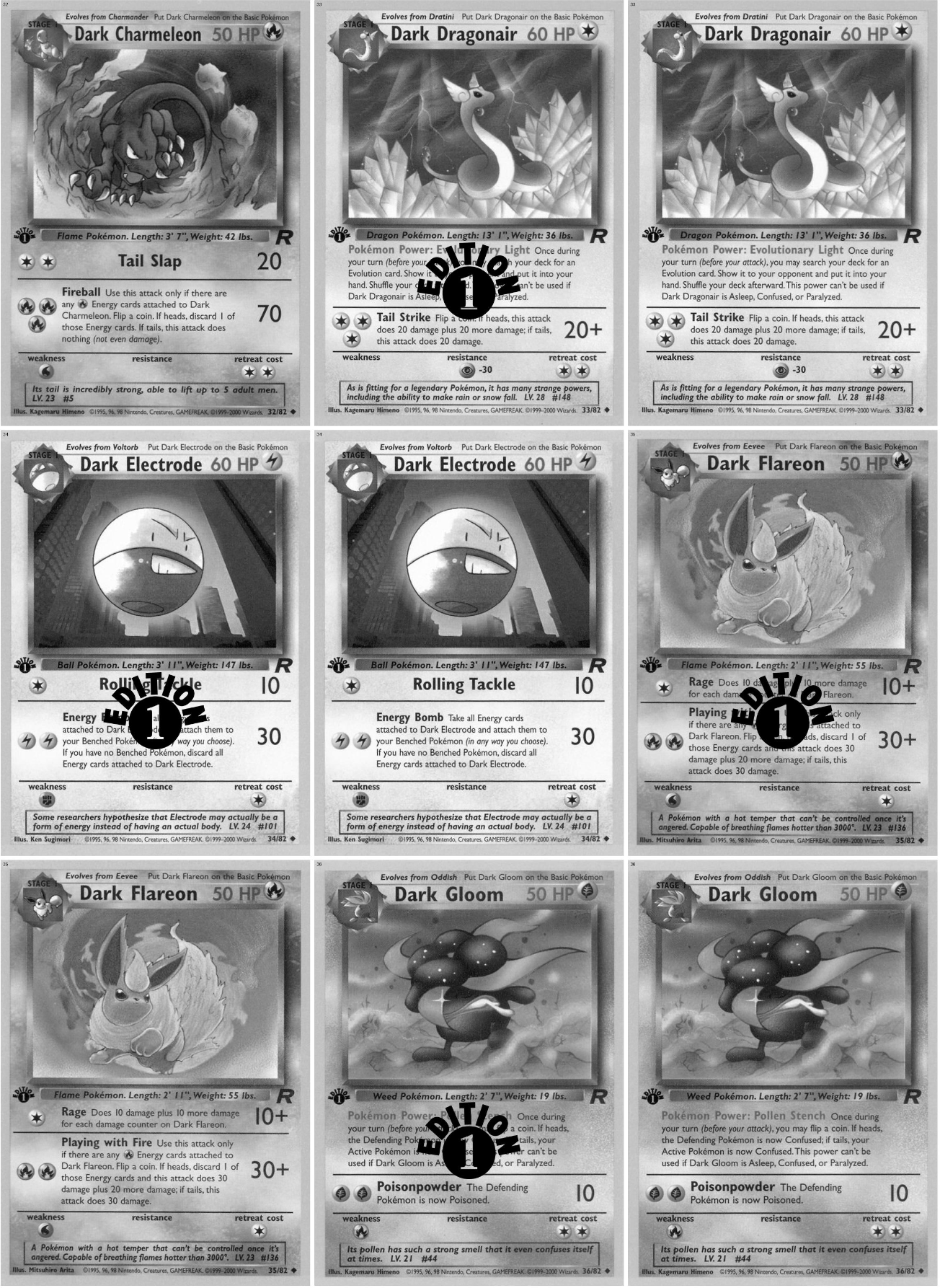 Base: Team Rocket Printable Master and Complete Set Binder Placeholders + Checklist (Digital Download)