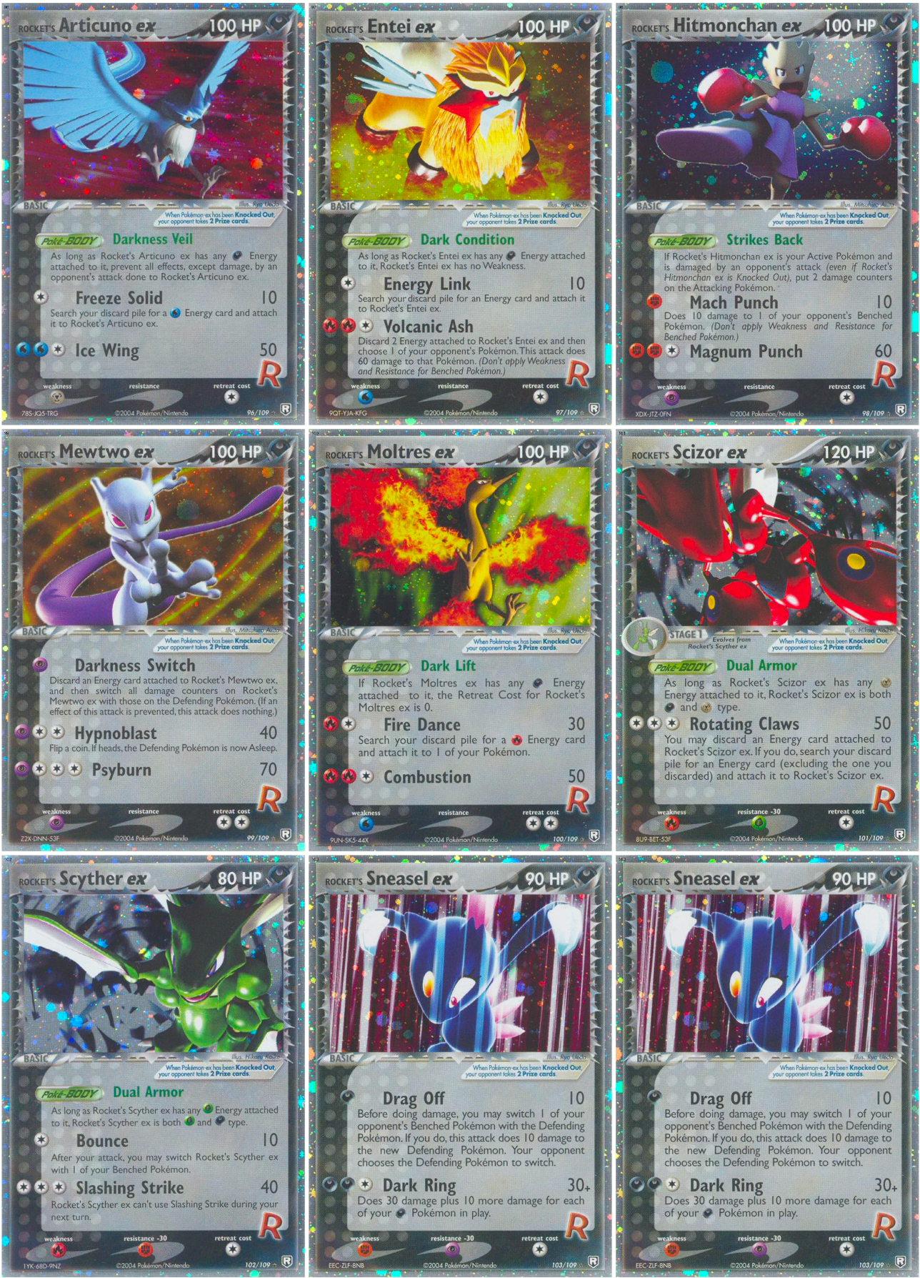 EX: Team Rocket Returns Printable Master and Complete Set Binder Placeholders + Checklist (Digital Download)