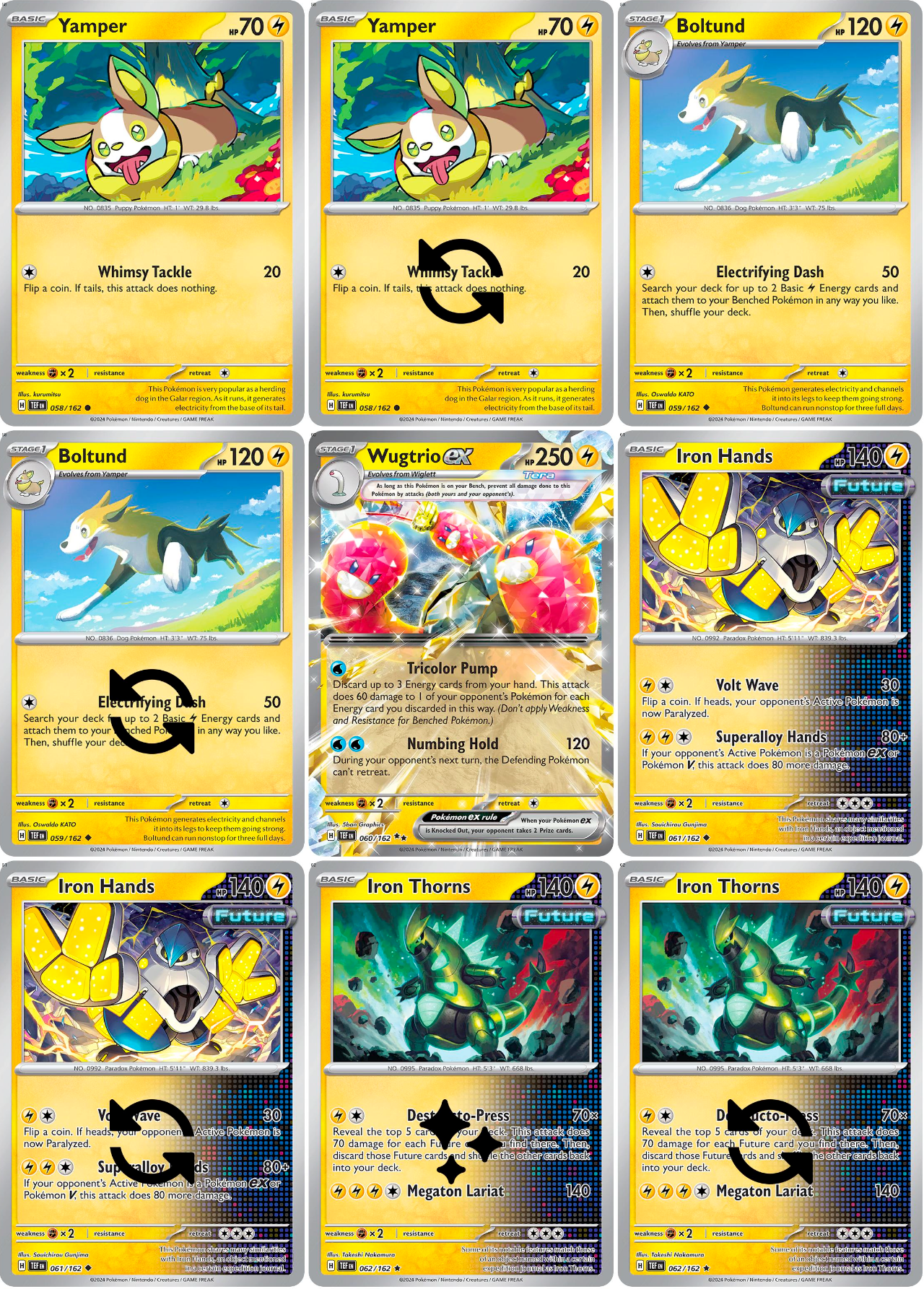 Scarlet & Violet: Temporal Forces Printable Master and Complete Set Binder Placeholders + Checklist (Digital Download)