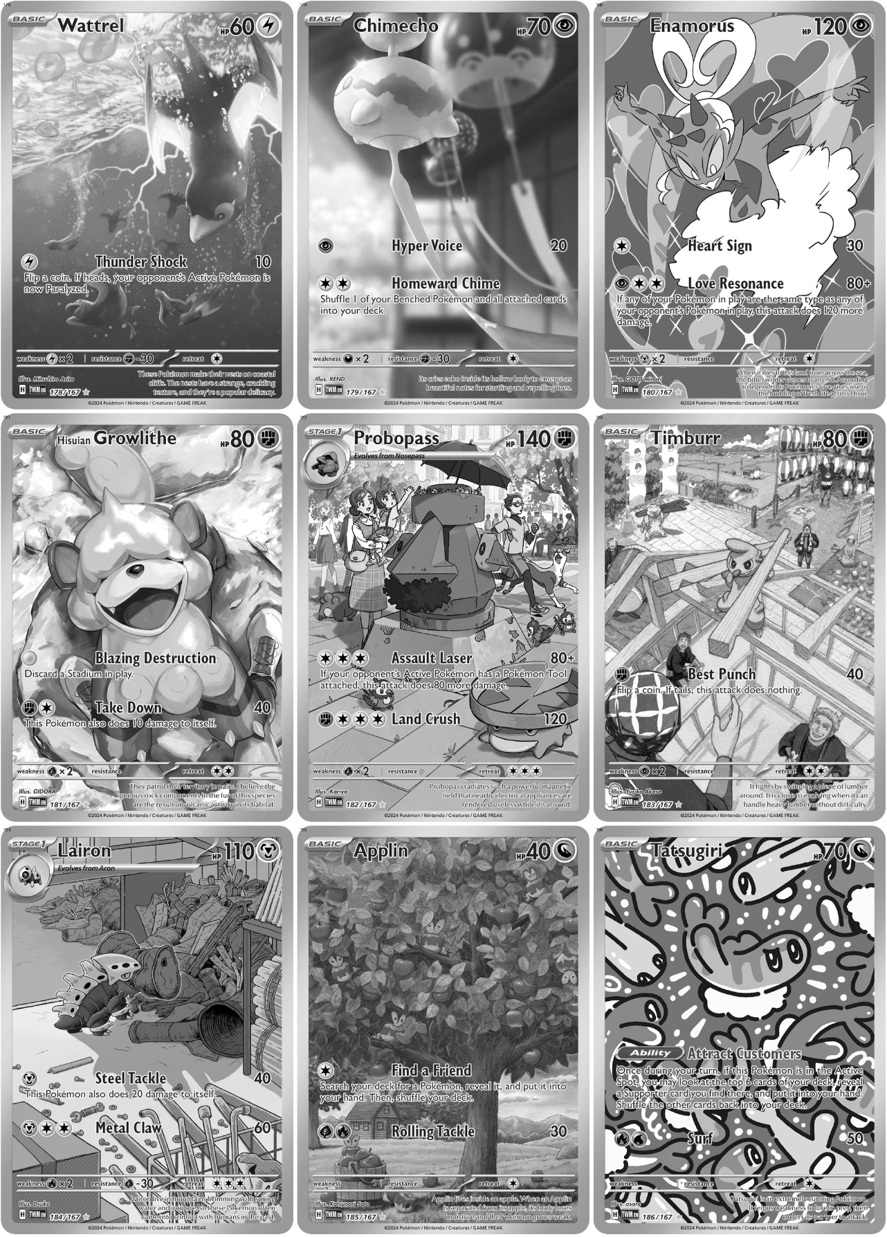 Scarlet & Violet: Twilight Masquerade Printable Master and Complete Set Binder Placeholders + Checklist (Digital Download)