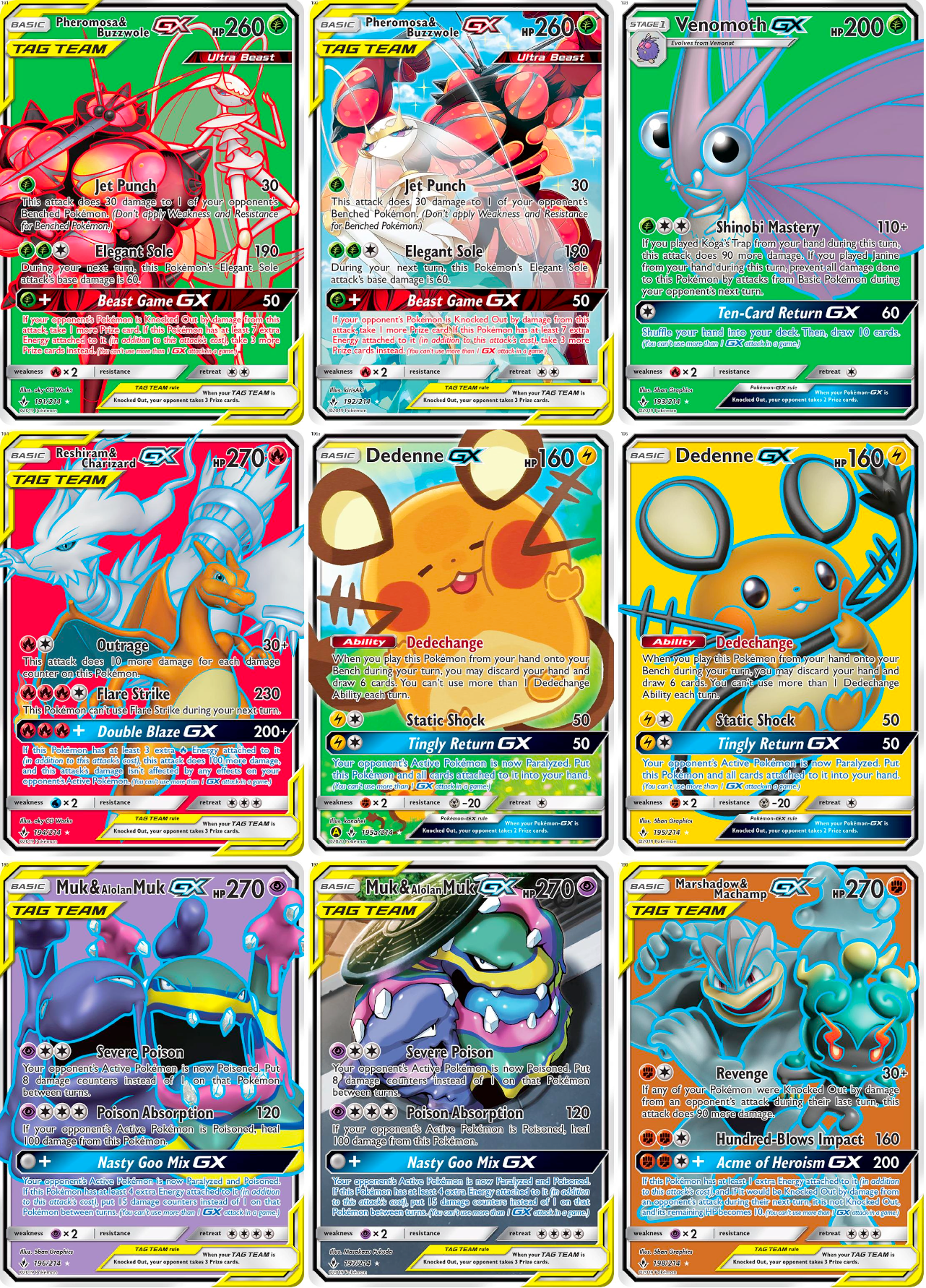 Sun & Moon: Unbroken Bonds Printable Master and Complete Set Binder Placeholders + Checklist (Digital Download)