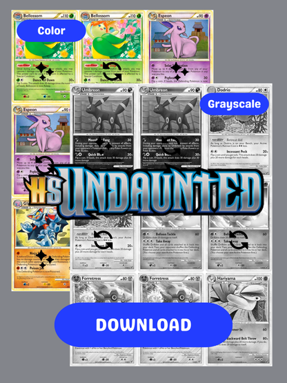 HeartGold & SoulSilver: Undaunted Legendary Treasures Printable Master and Complete Set Binder Placeholders + Checklist (Digital Download)