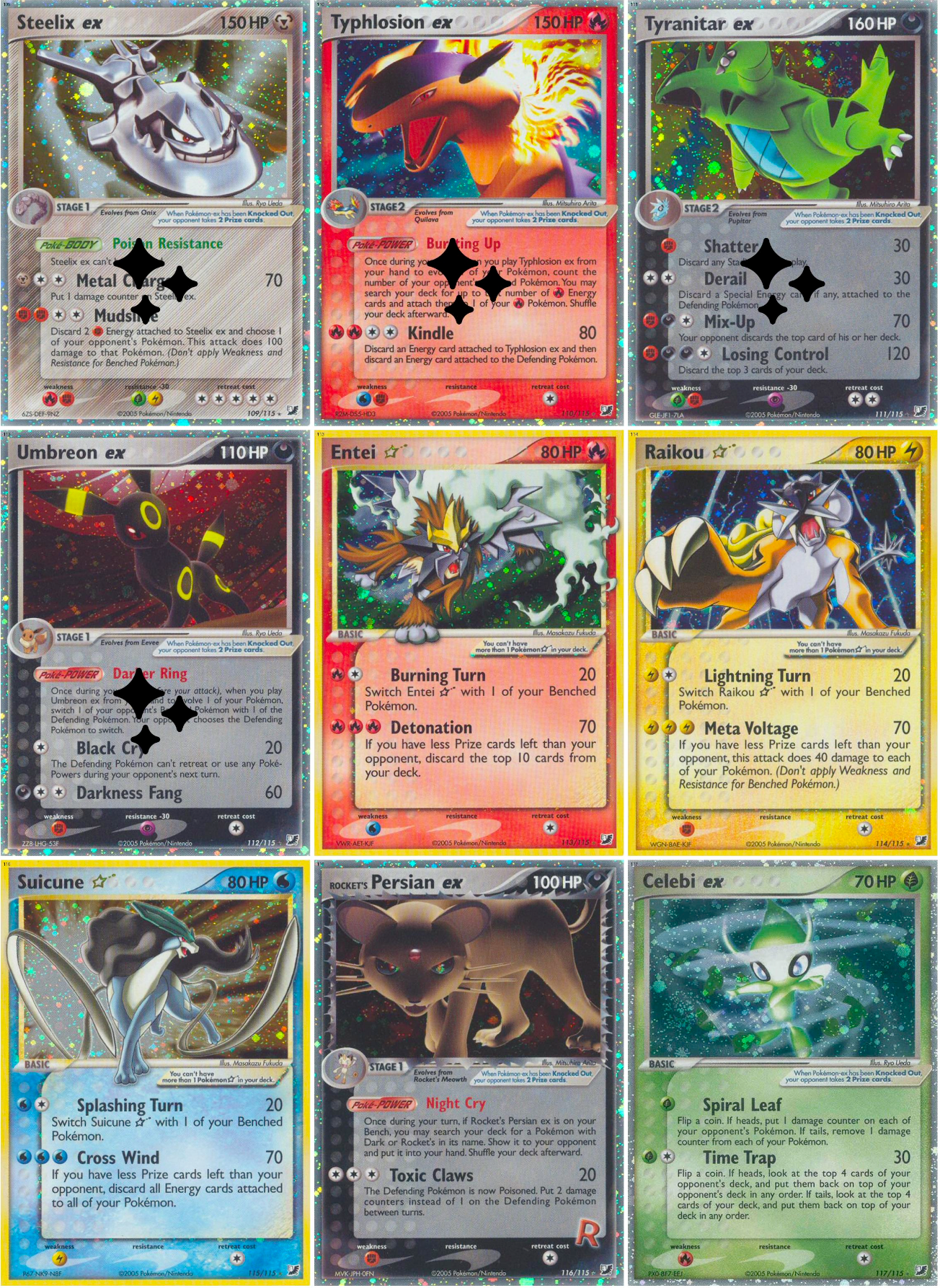 EX: Unseen Forces Printable Master and Complete Set Binder Placeholders + Checklist (Digital Download)