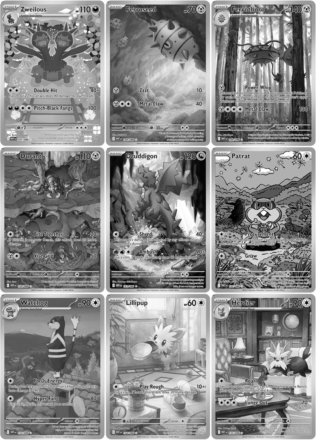 Scarlet & Violet: White Flare Printable Master and Complete Set Binder Placeholders + Checklist (Digital Download)