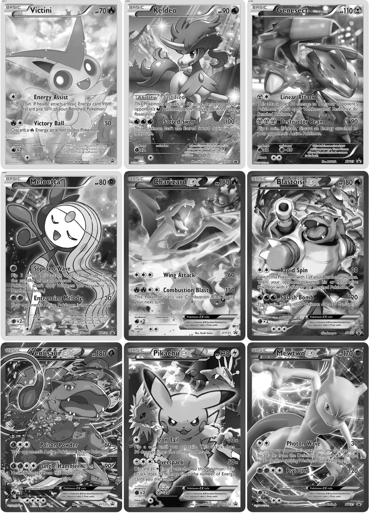 XY: Promos Printable Master Set Binder Placeholders + Checklist (Digital Download)