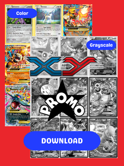 XY: Promos Printable Master Set Binder Placeholders + Checklist (Digital Download)