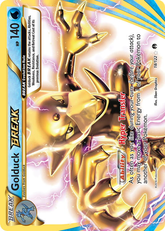 Golduck BREAK Pokémon Card 018/122 from BREAKpoint