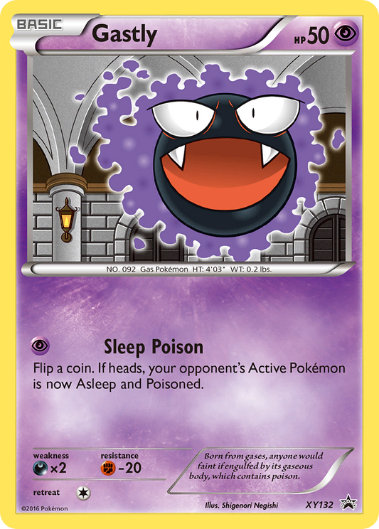 Gastly Pokémon Card XY132/211 from XY Black Star Promos
