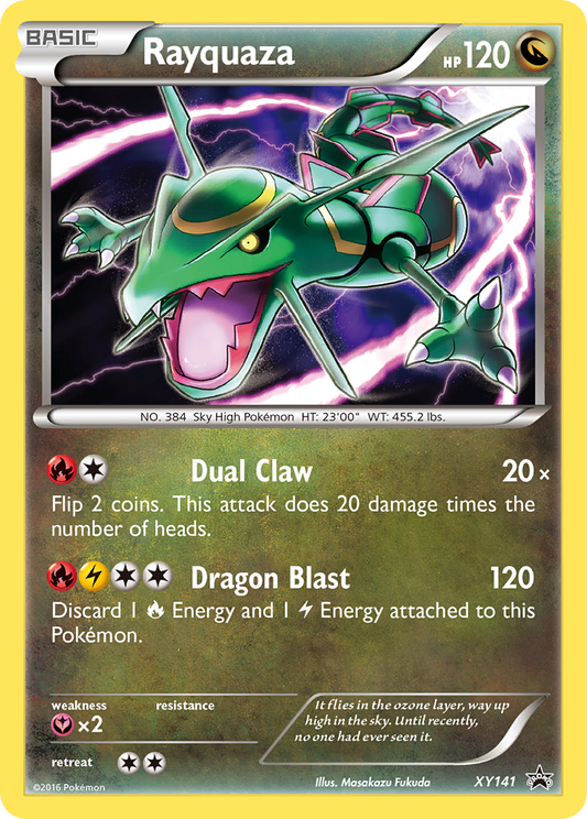 Rayquaza Pokémon Card XY141/211 from XY Black Star Promos