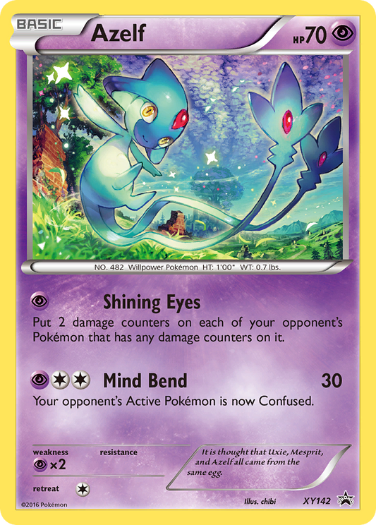 Azelf Pokémon Card XY142/211 from XY Black Star Promos