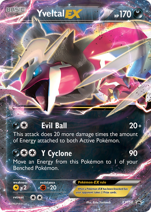 Yveltal-EX Pokémon Card XY150/211 from XY Black Star Promos