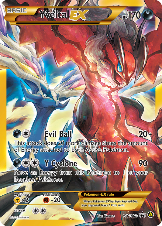 Yveltal-EX Pokémon Card XY150a/211 from XY Black Star Promos