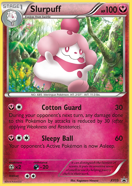 Slurpuff Pokémon Card XY15/211 from XY Black Star Promos