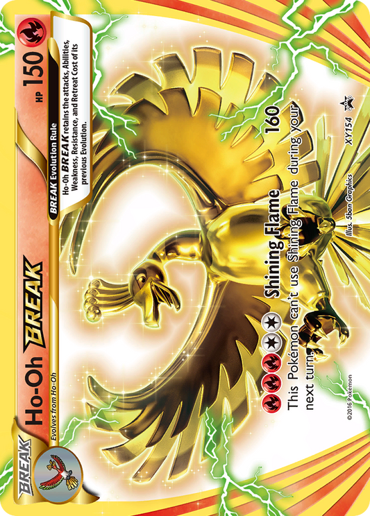 Ho-Oh BREAK Pokémon Card XY154/211 from XY Black Star Promos