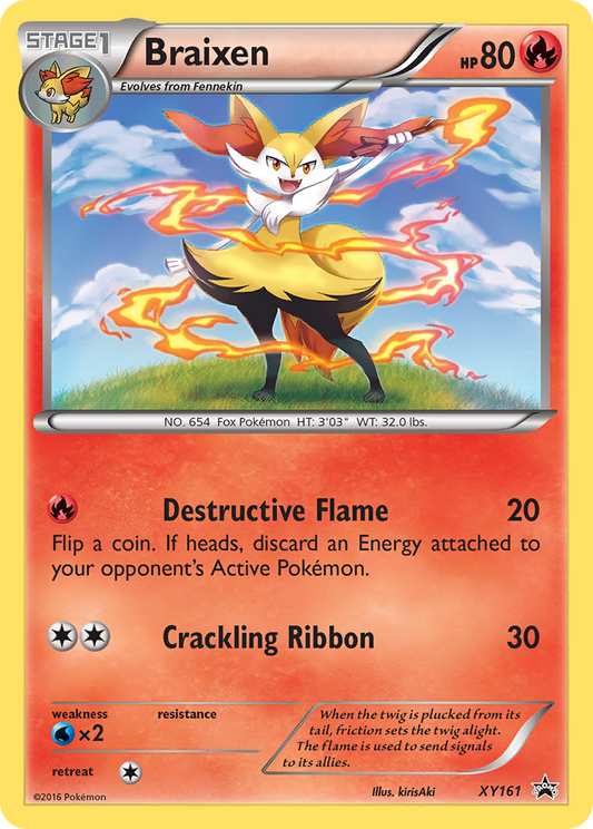 Braixen Pokémon Card XY161/211 from XY Black Star Promos