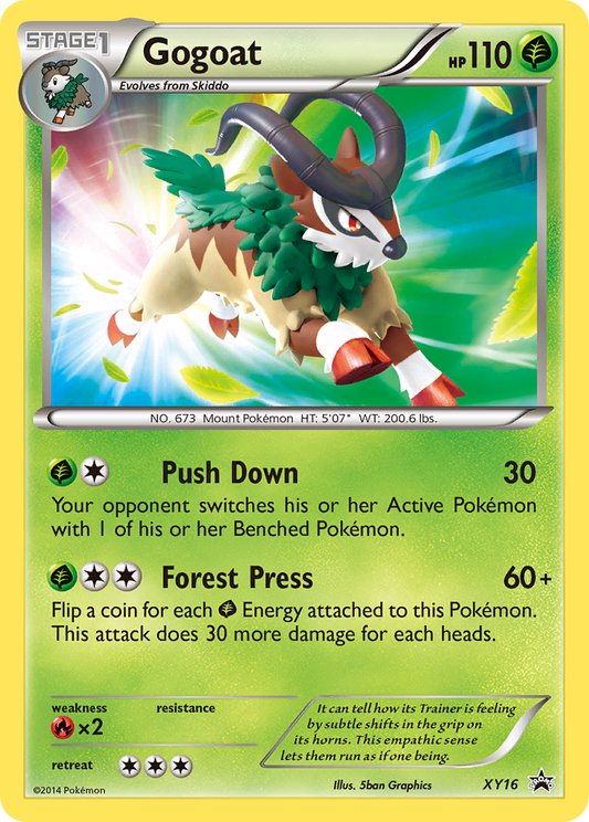 Gogoat Pokémon Card XY16/211 from XY Black Star Promos