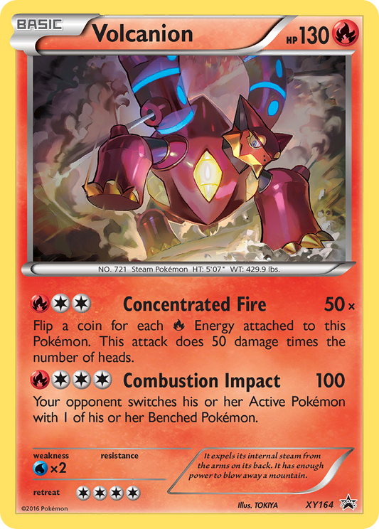 Volcanion Pokémon Card XY164/211 from XY Black Star Promos