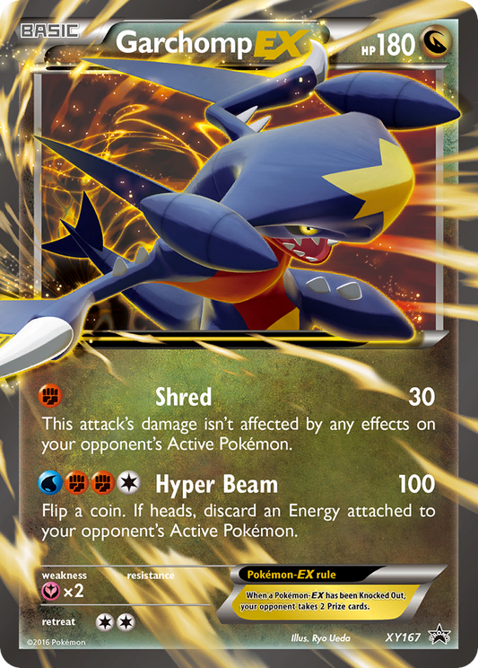 Garchomp-EX Pokémon Card XY167/211 from XY Black Star Promos