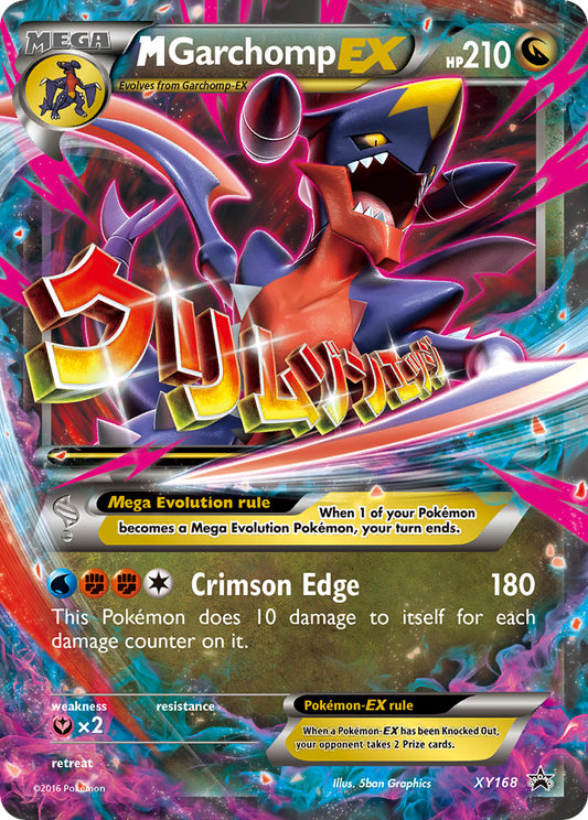 M Garchomp-EX Pokémon Card XY168/211 from XY Black Star Promos