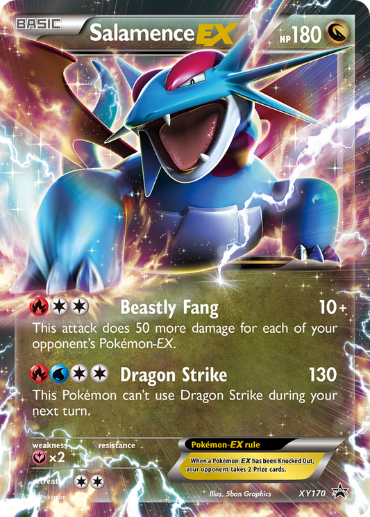 Salamence-EX Pokémon Card XY170/211 from XY Black Star Promos