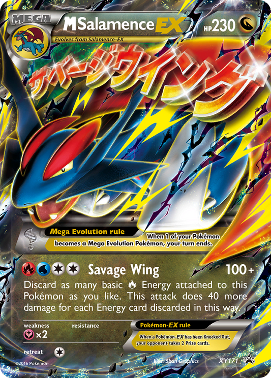 M Salamence-EX Pokémon Card XY171/211 from XY Black Star Promos