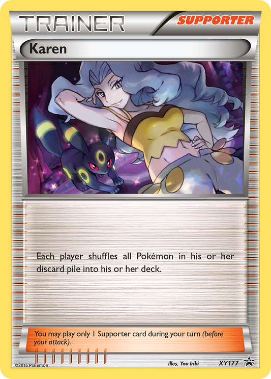 Karen Pokémon Card XY177/211 from XY Black Star Promos