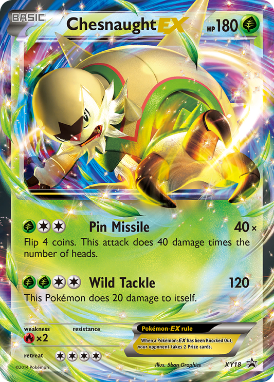 Chesnaught-EX Pokémon Card XY18/211 from XY Black Star Promos