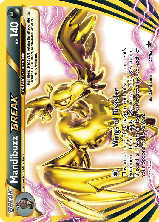 Mandibuzz BREAK Pokémon Card XY182/211 from XY Black Star Promos