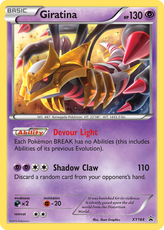Giratina Pokémon Card XY184/211 from XY Black Star Promos