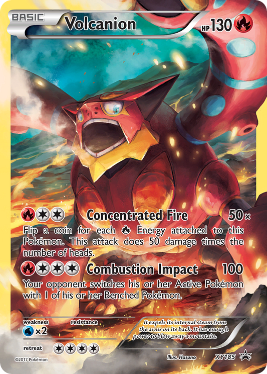 Volcanion Pokémon Card XY185/211 from XY Black Star Promos