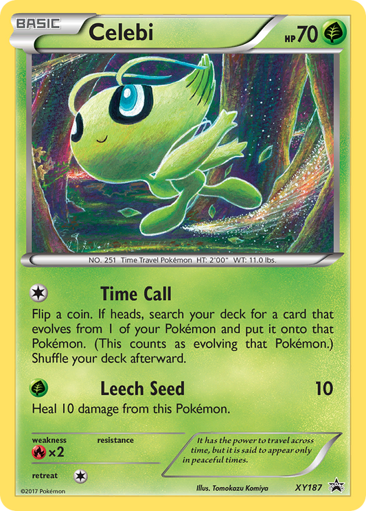 Celebi Pokémon Card XY187/211 from XY Black Star Promos