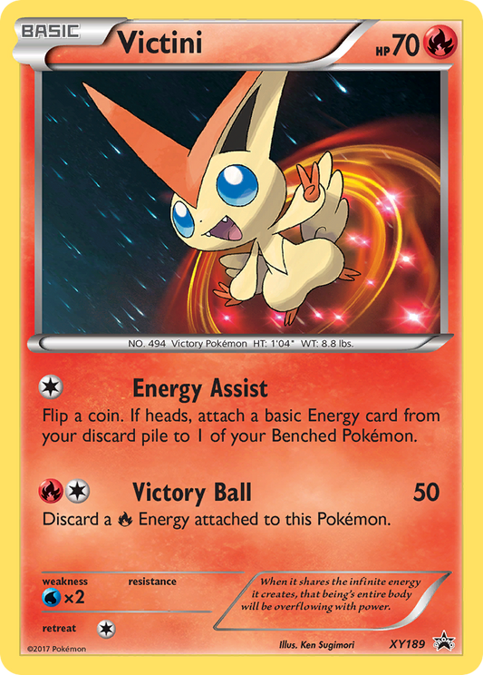 Victini Pokémon Card XY189/211 from XY Black Star Promos