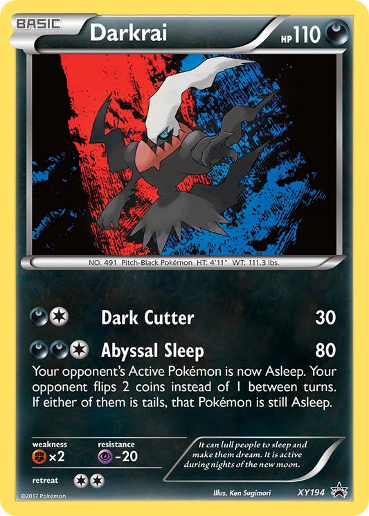 Darkrai Pokémon Card XY194/211 from XY Black Star Promos