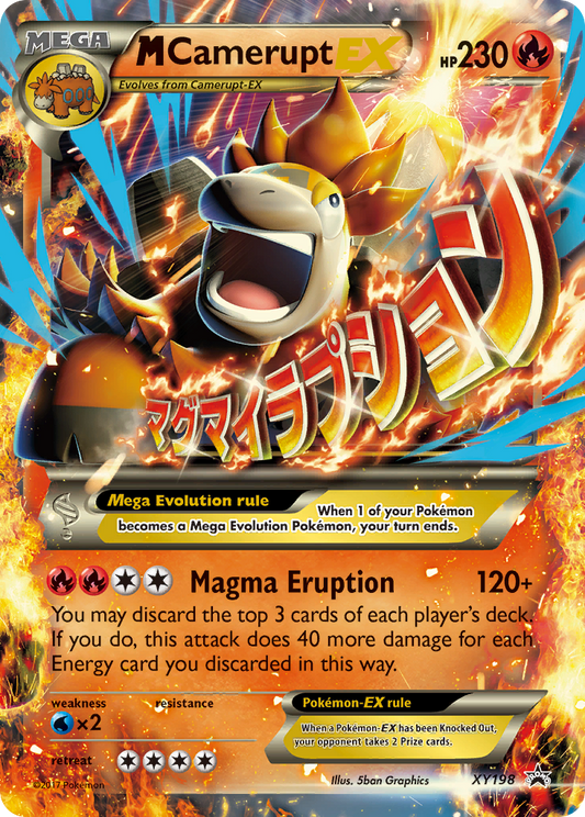 M Camerupt-EX Pokémon Card XY198/211 from XY Black Star Promos