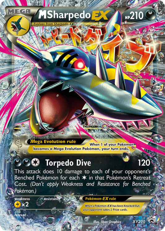M Sharpedo-EX Pokémon Card XY200/211 from XY Black Star Promos