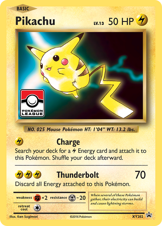 Pikachu Pokémon Card XY202/211 from XY Black Star Promos