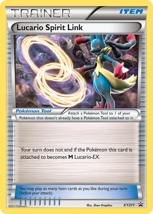 Lucario Spirit Link Pokémon Card XY211/211 from XY Black Star Promos