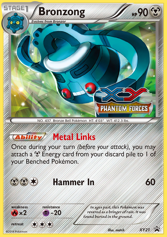 Bronzong Pokémon Card XY21/211 from XY Black Star Promos