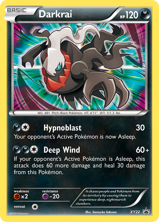 Darkrai Pokémon Card XY22/211 from XY Black Star Promos