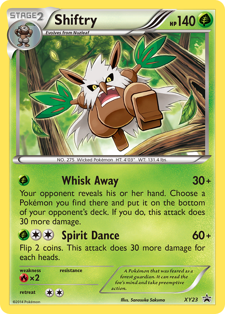 Shiftry Pokémon Card XY23/211 from XY Black Star Promos