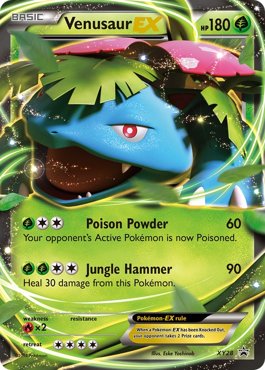 Venusaur-EX Pokémon Card XY28/211 from XY Black Star Promos