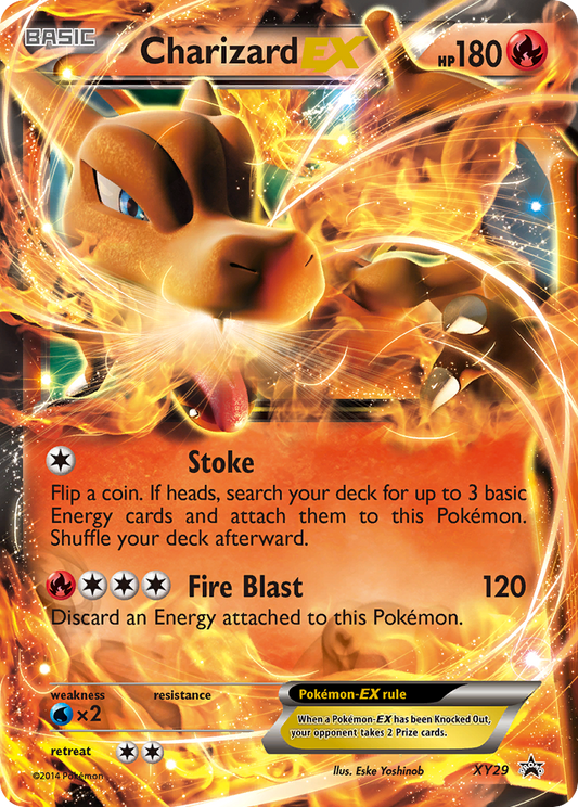 Charizard-EX Pokémon Card XY29/211 from XY Black Star Promos